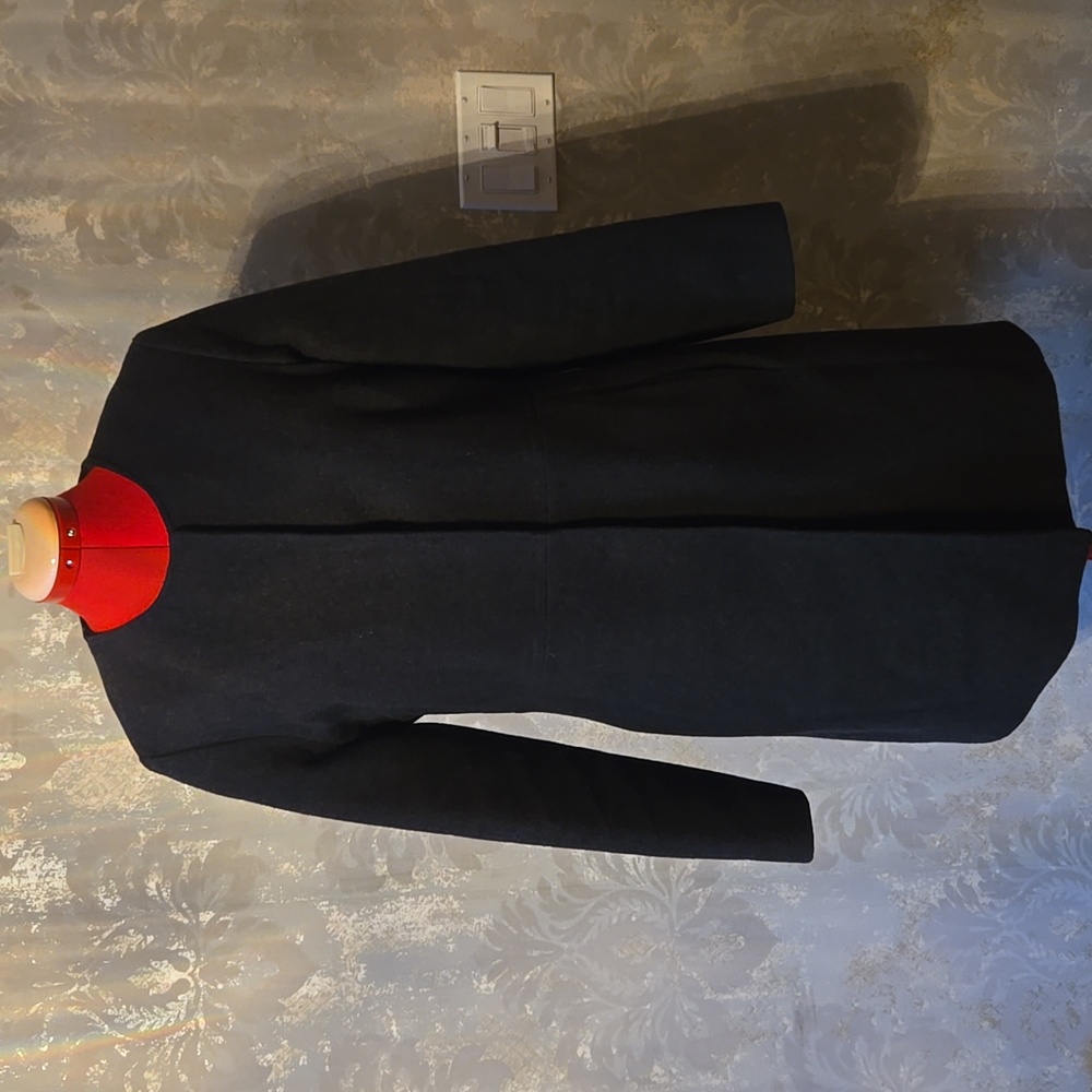 Francois Beauregard Charcoal Wool Coat